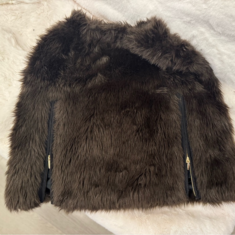 Brown Faux Fur top